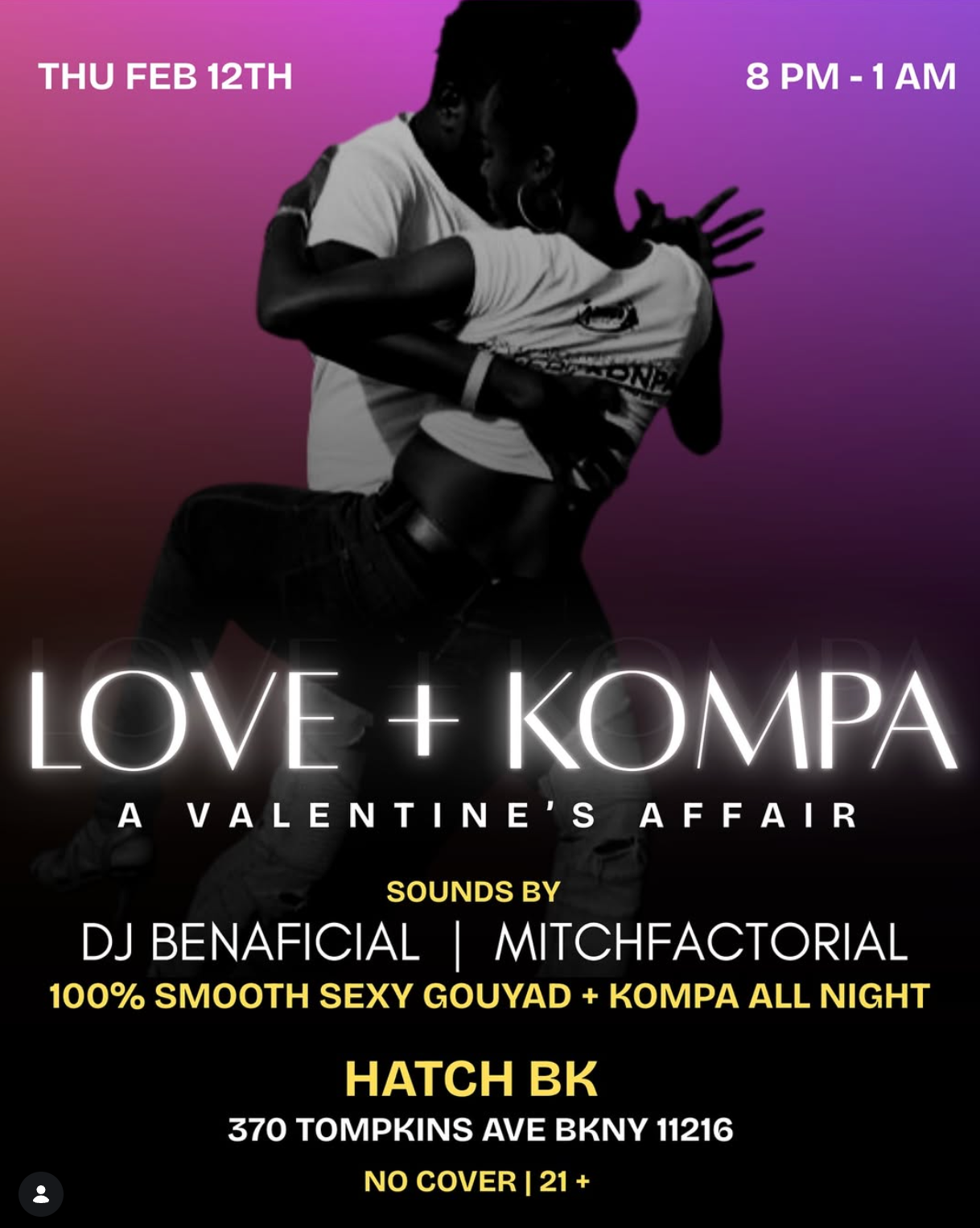 Love + Kompa flyer